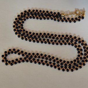 Black and Gold Modernist Necklace